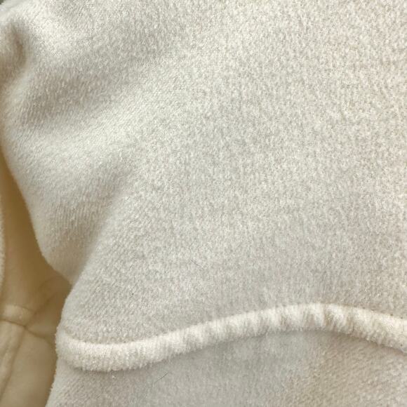 Abercrombie & Fitch ivory twill heavy shacket chore jacket size medium oversized - Picture 10 of 16